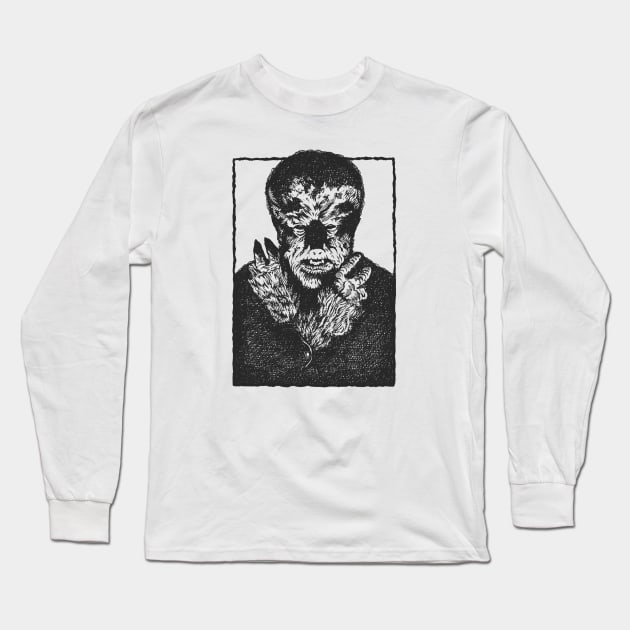 The Wolfman Long Sleeve T-Shirt by ChrisDoesComics